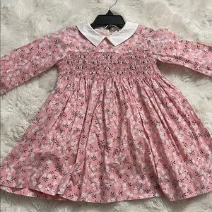Pink Floral Kids Dress